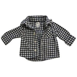Baby B'Gosh Checkered Cotton Flannel Long Sleeve Button Boys Girls 0-3 Months